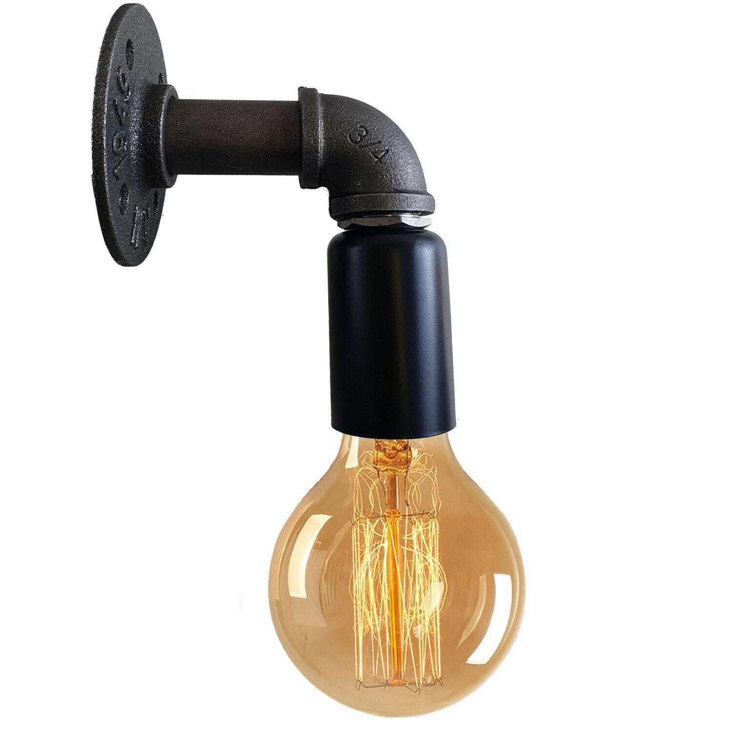 Water Pipe Wall Lamp Industrial style single wall light fitting~1523-3