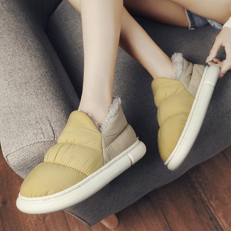 Waterproof Unisex Plush Slip-on Shoes - Puritific