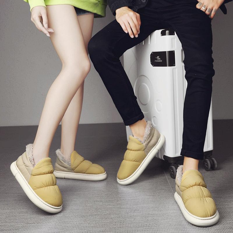 Waterproof Unisex Plush Slip-on Shoes - Puritific