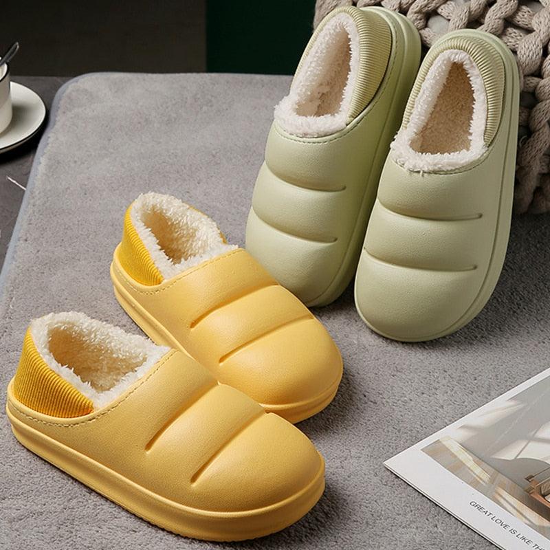 Waterproof Warm Fur Slippers - Puritific