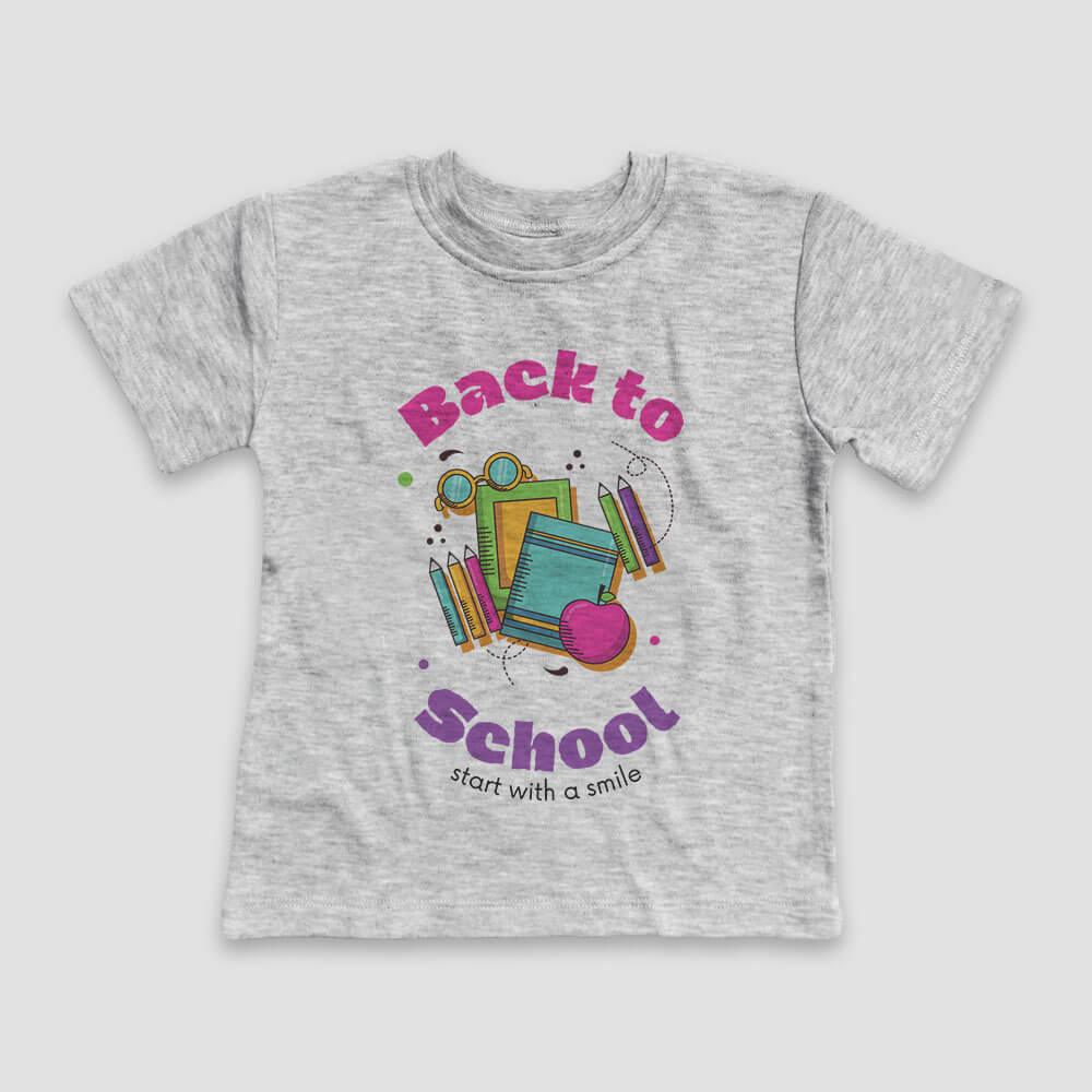 Back to School - Starts with a Smile Kids T-Shirt | WickedMilk.com