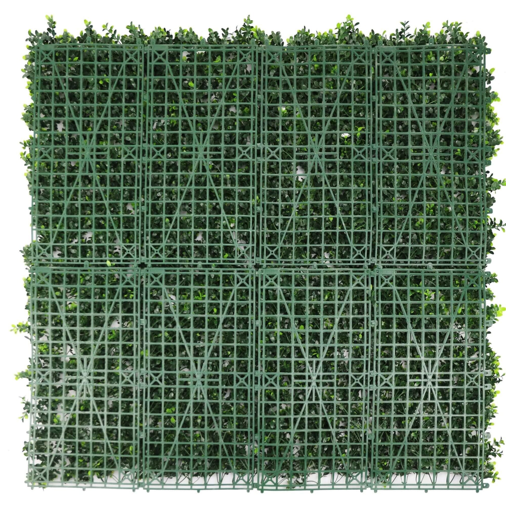 White Flowering Artificial Boxwood Wall 40" x 40" 11SQ FT - Puritific