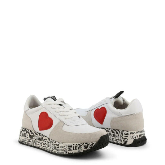 White Heart Sneakers - Puritific