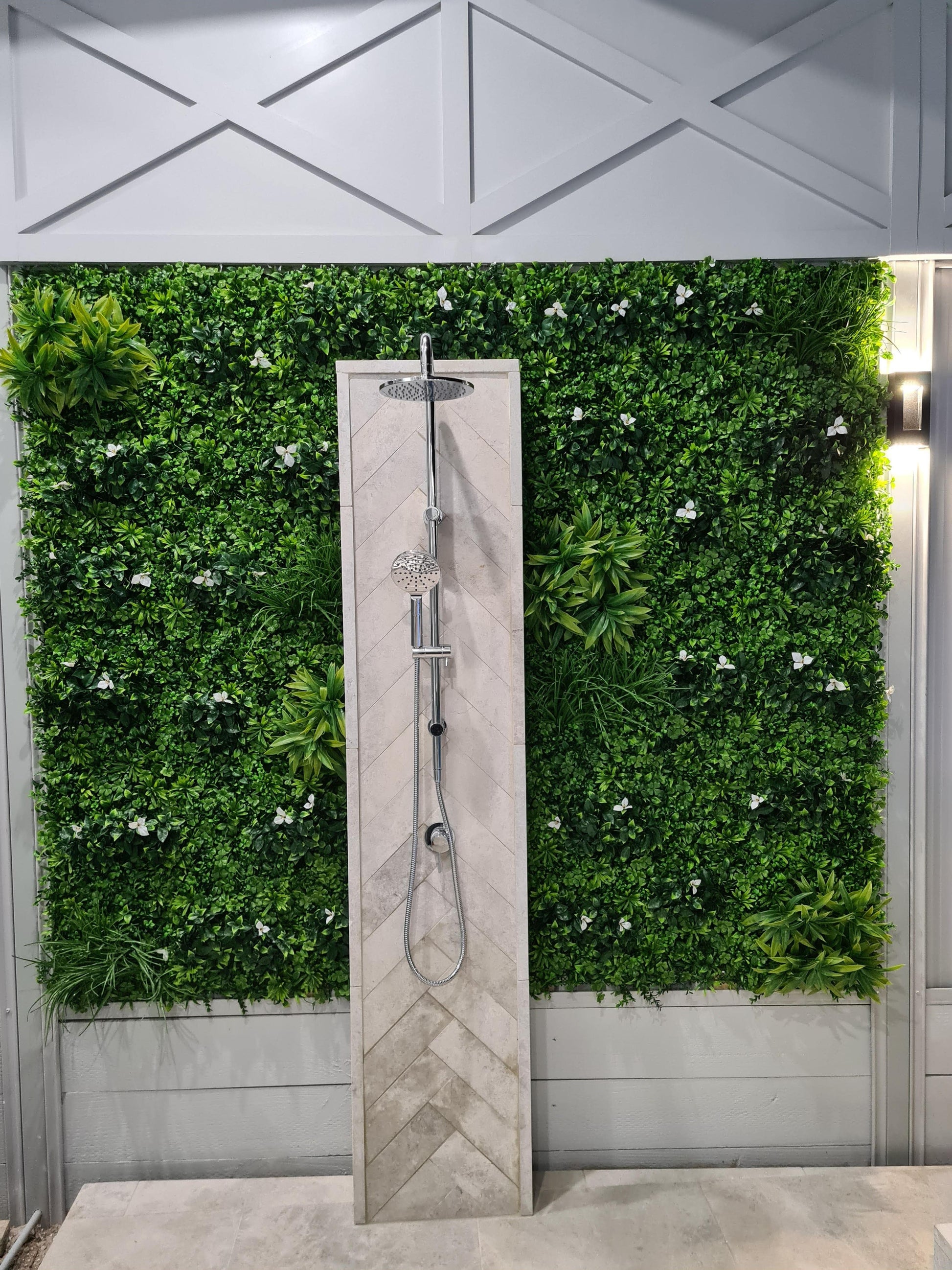 White Oasis Artificial Vertical Garden 40" x 40" 11SQ FT - Puritific