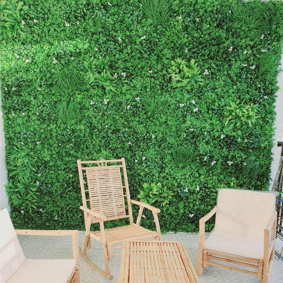 White Oasis Artificial Vertical Garden 40" x 40" 11SQ FT - Puritific