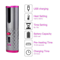 Wireless Hair Curler - Puritific