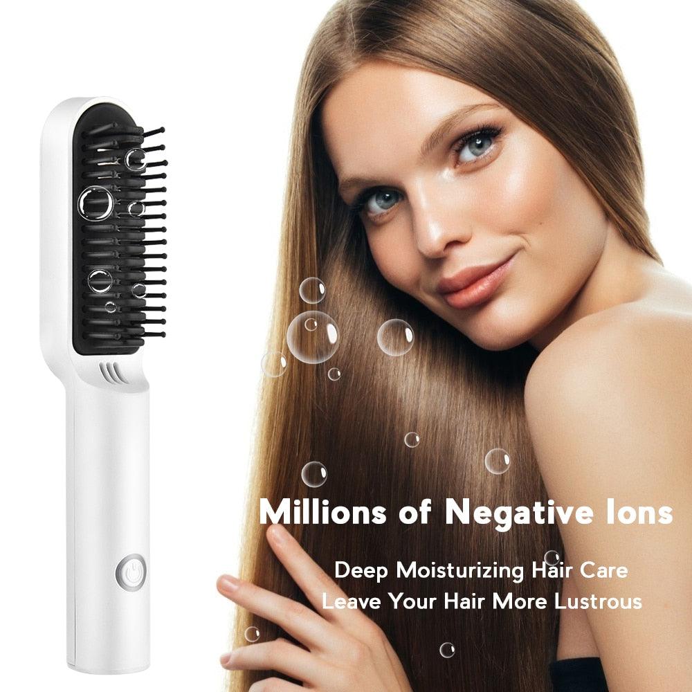 Wireless Heating Hair Styling Comb - Puritific