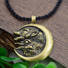 Wolf Head Necklace Pendant - Puritific