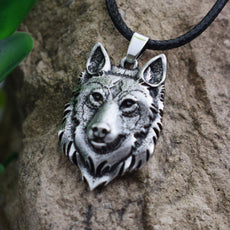 Wolf Head Necklace Pendant - Puritific