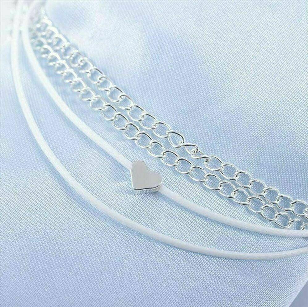 Women's Fashion Love Heart Ankle Bracelet - Puritific