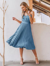 Wonder Pleated Midi Dress - Puritific