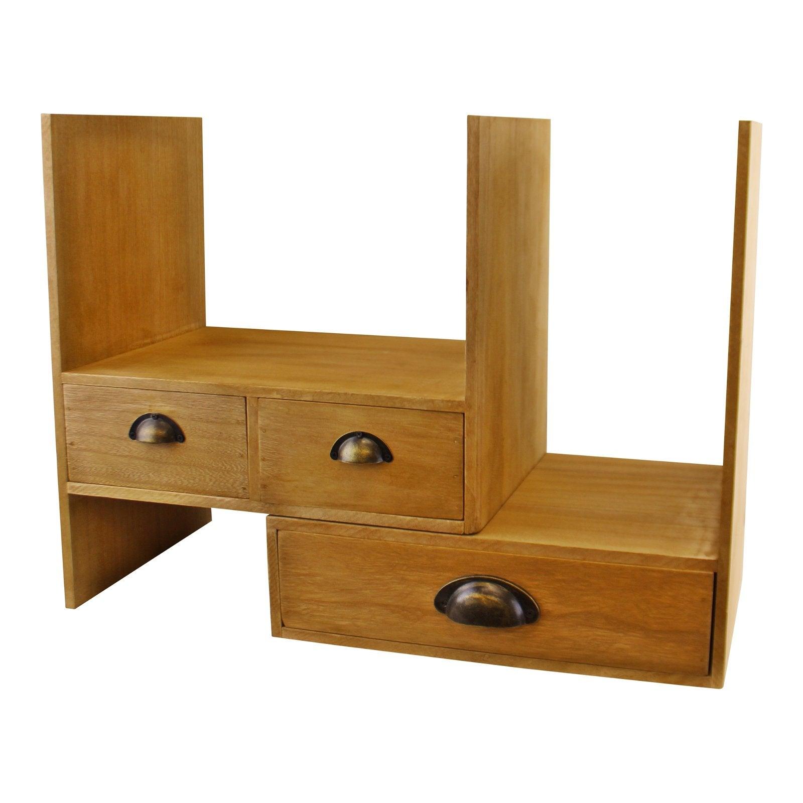 Wooden Desktop Storage Unit-4