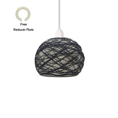 Woven Pendant Lamp Simple Pendant Shade Suspension Lamp Cage~1967-0