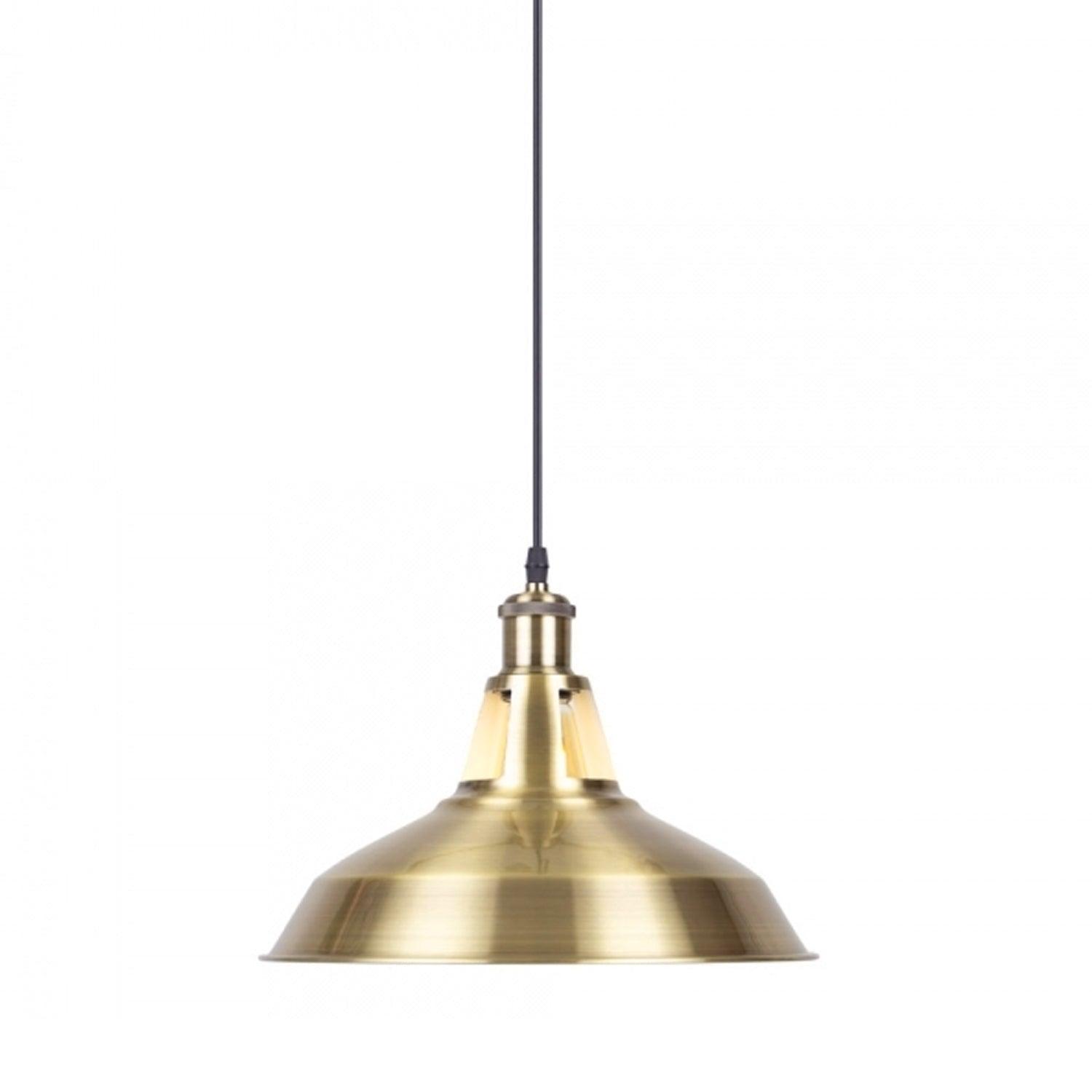 Yellow Brass Industrial Metal Ceiling Pendant Light Shade Modern Hanging Retro Lights~1570-6