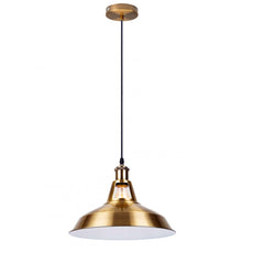 Yellow Brass Industrial Metal Ceiling Pendant Light Shade Modern Hanging Retro Lights~1570-8