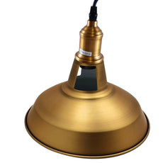 Yellow Brass Metal Ceiling Lamp Shade Pendant Light~1477-6