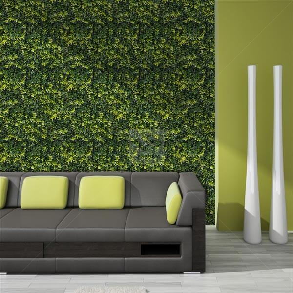 Yellow Buxus Green Wall 33 square foot UV Protected - Puritific