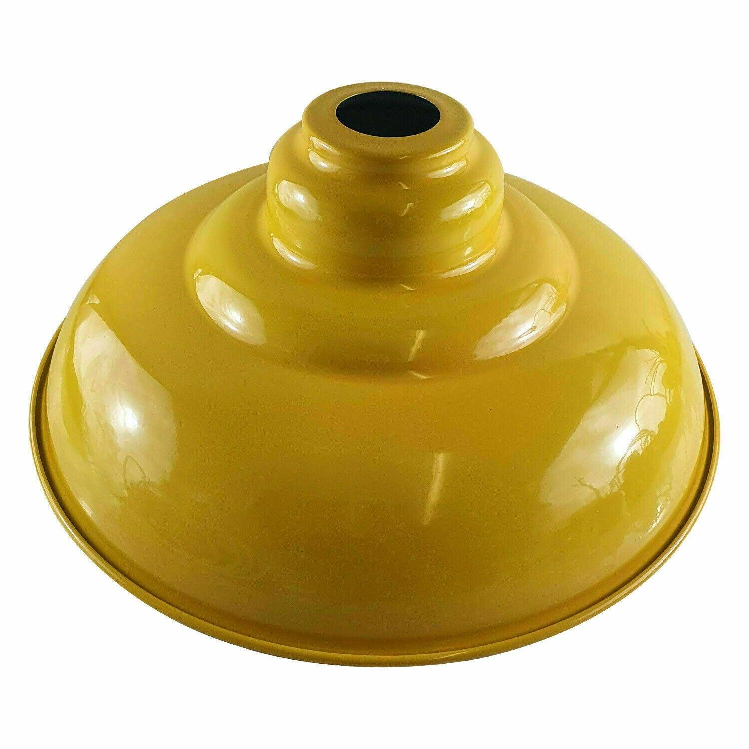 Yellow Colour Gloss Modern Metal Indoor Home Light Lampshade~1091-5