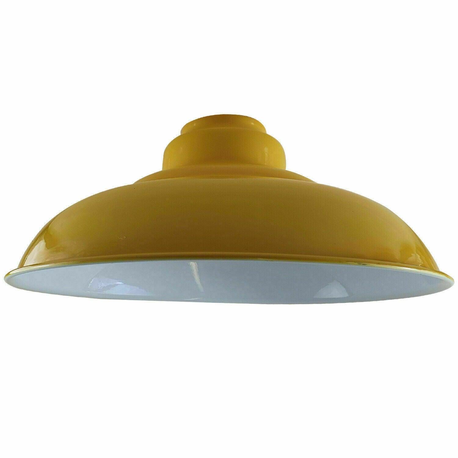 Yellow Colour Gloss Modern Metal Indoor Home Light Lampshade~1091-6