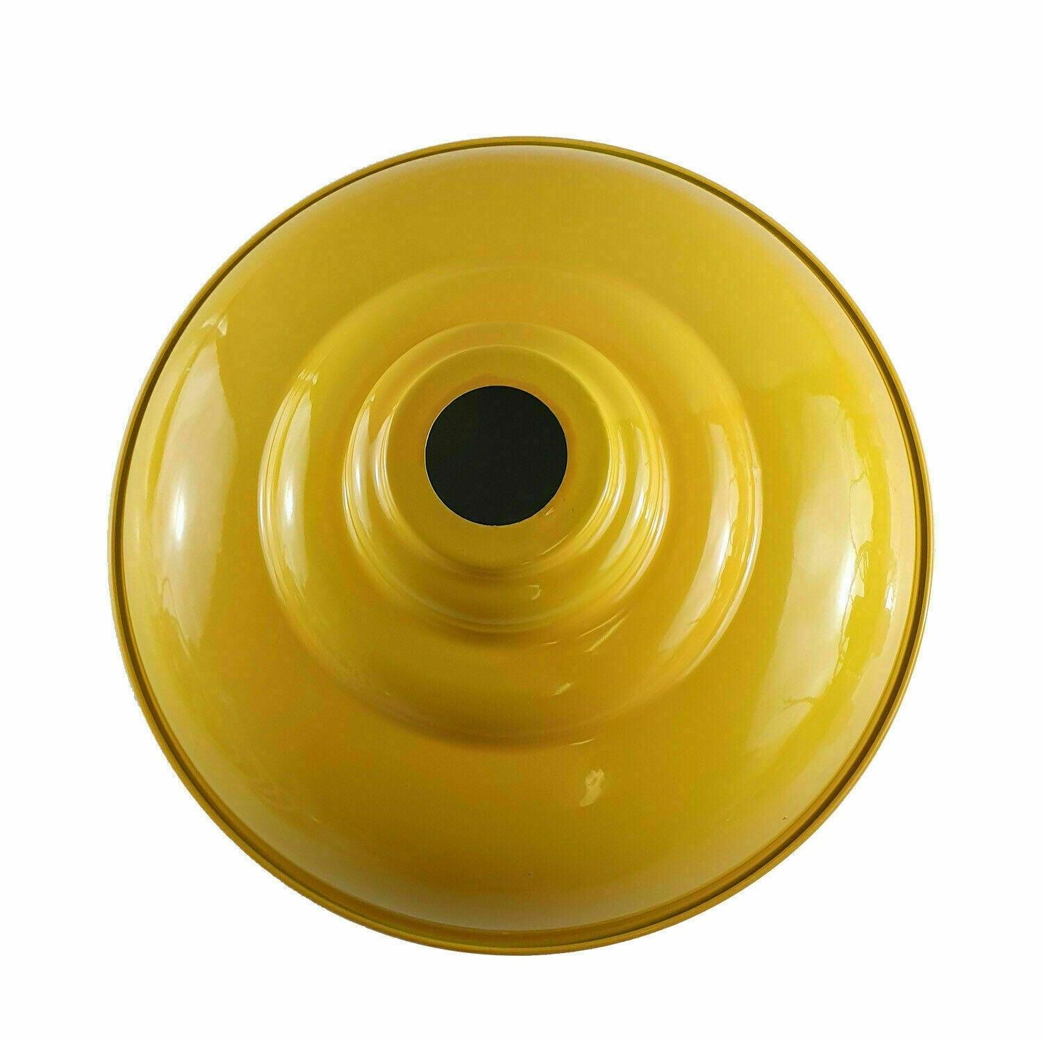 Yellow Colour Gloss Modern Metal Indoor Home Light Lampshade~1091-7