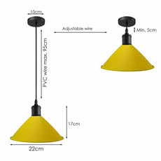 Yellow Pendant Lamp Industrial style Decorative Ceiling lamp~1539-2