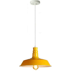 Yellow Pendant Light Lampshade Ceiling Light Shade With Bulb~1796-1