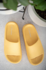 Yellow Slide-On Sandals - Puritific