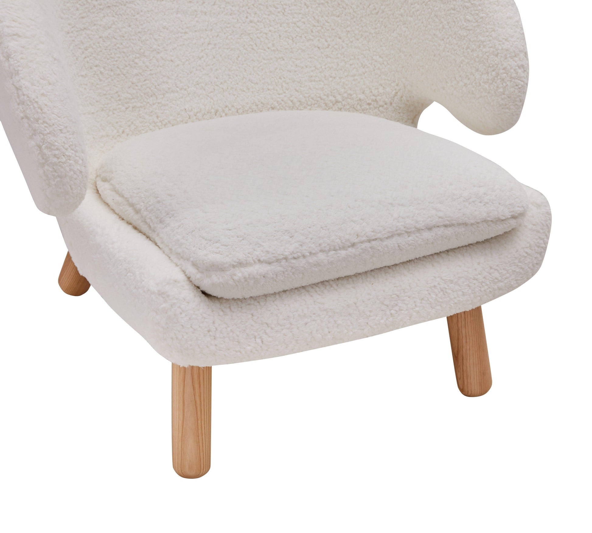 Zoey Accent Chair - White Sherpa-4